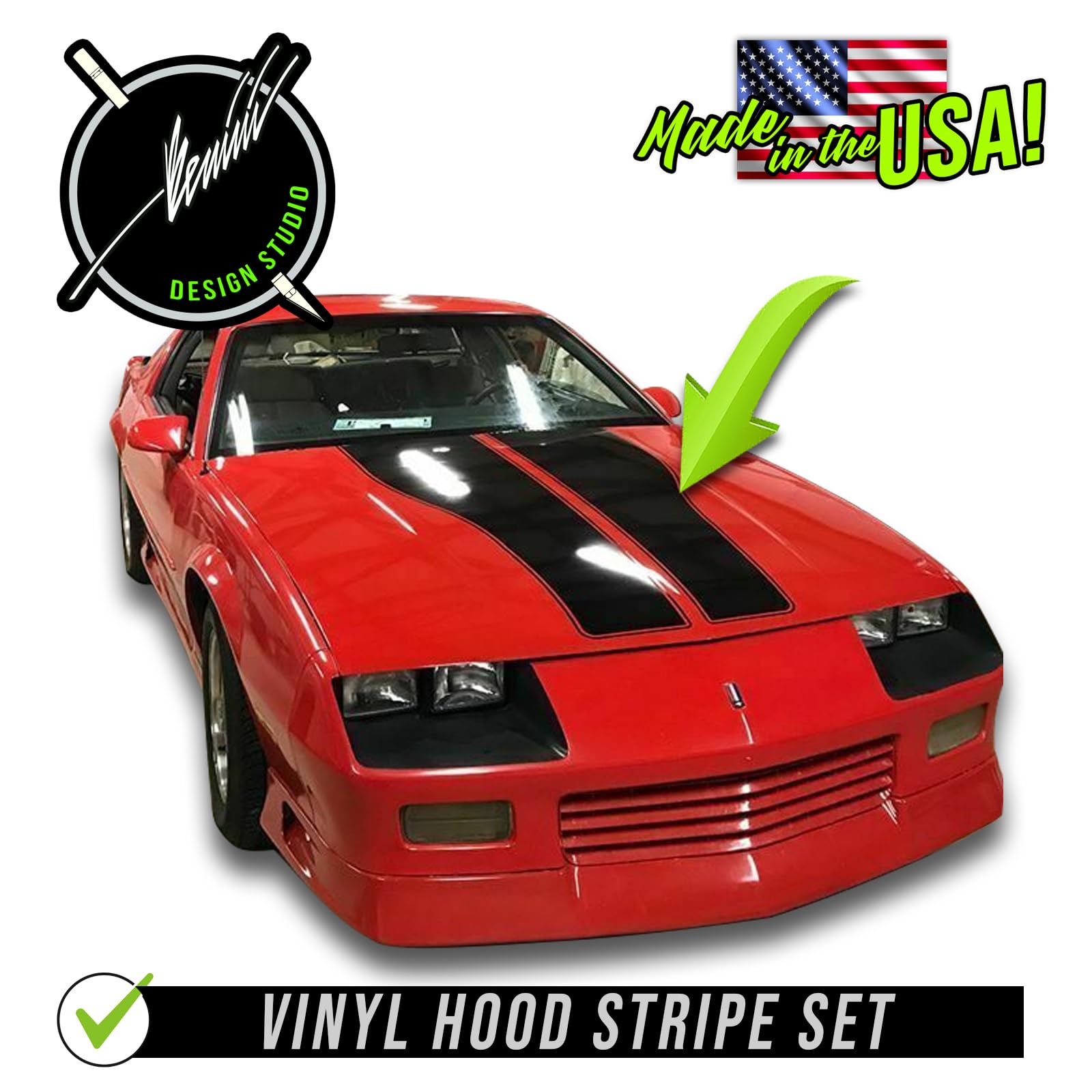 Amazon.com: BENINI DESIGN STUDIO Retro Heritage Hood Dual Racing